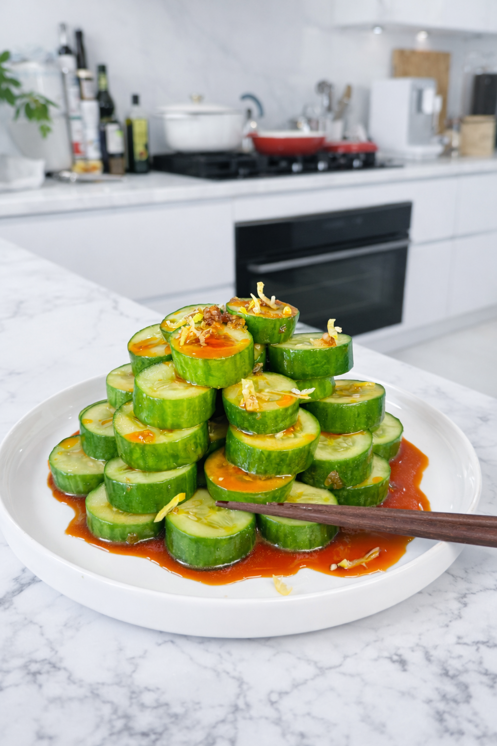Din Tai Fung Inspired Cucumber Salad